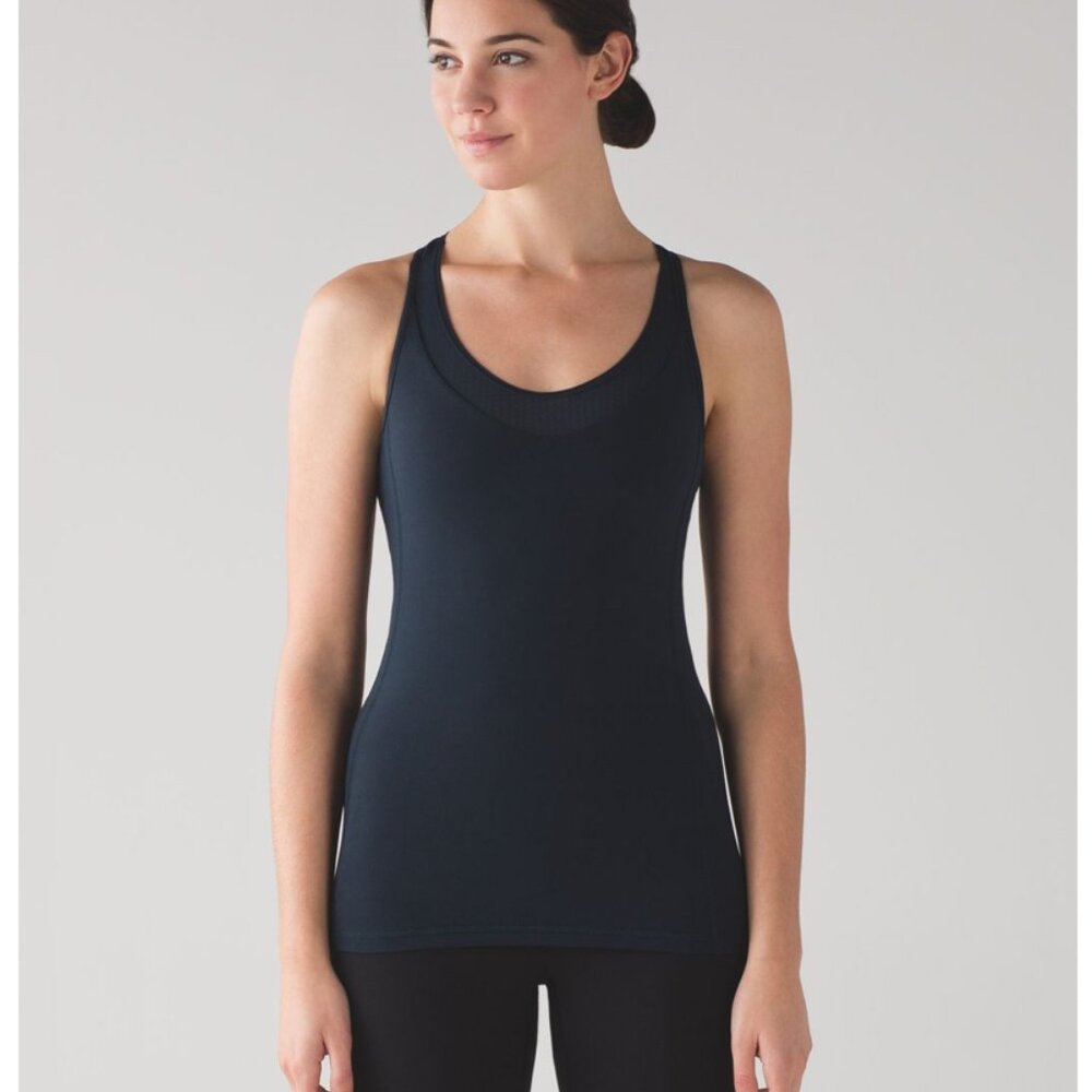 Lululemon Deep Breath Tank in Nocturnal Teal